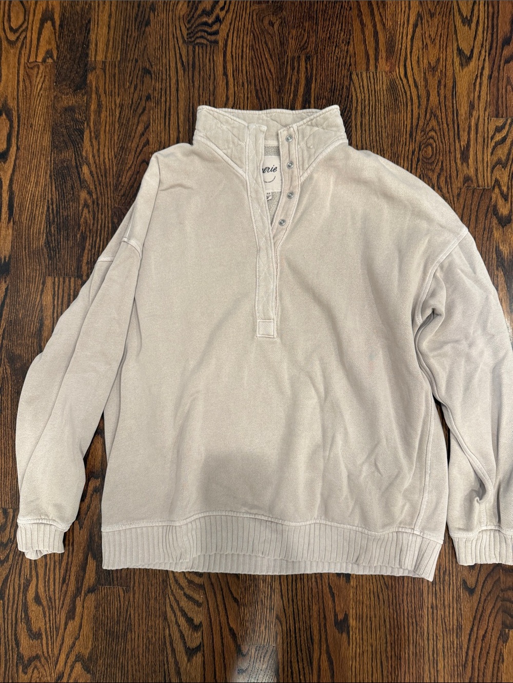 Aerie oversized Snap-Front sweatshirt
